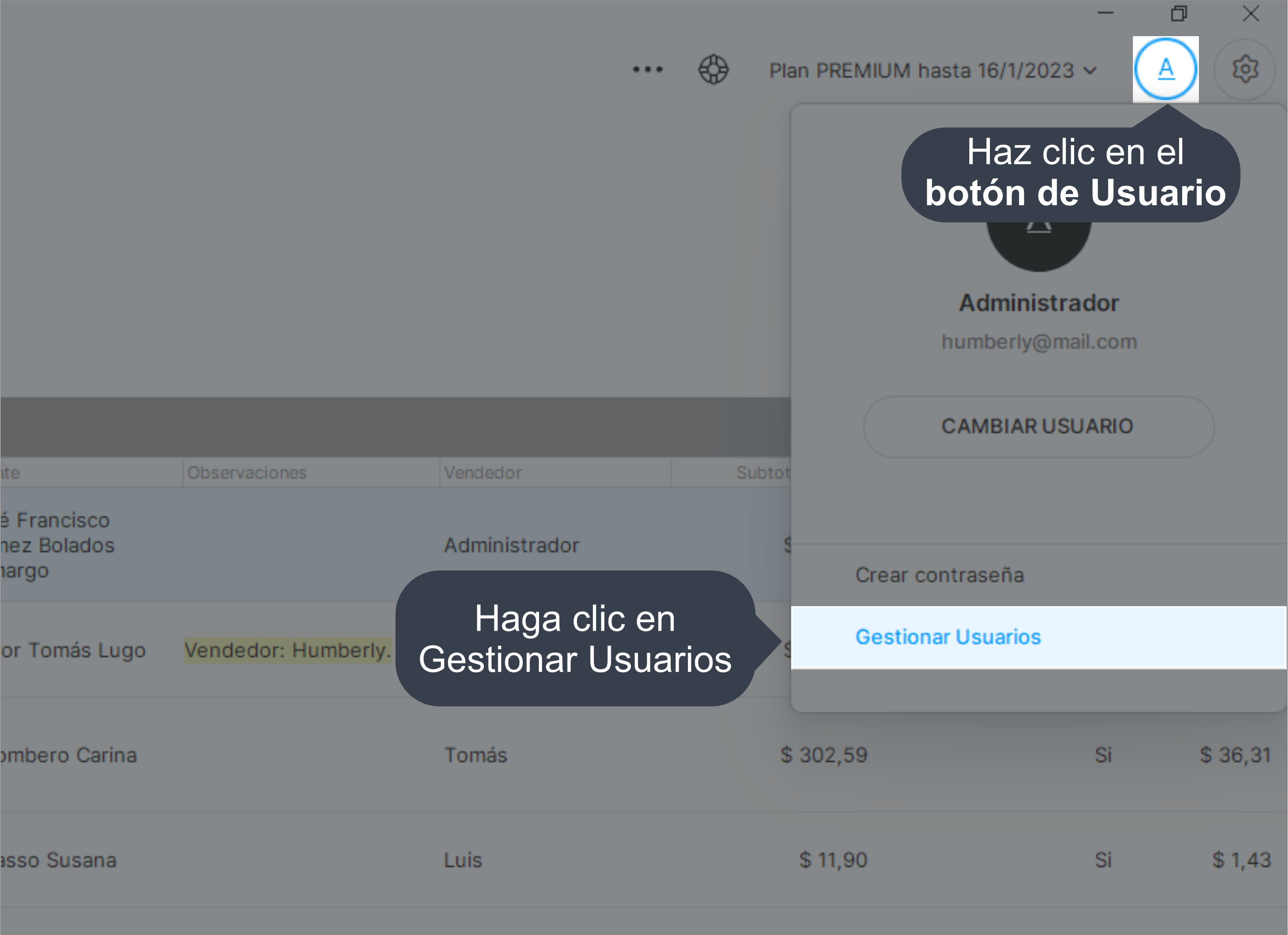 Crear nuevos usuarios